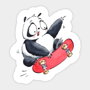 Skate Panda Sticker